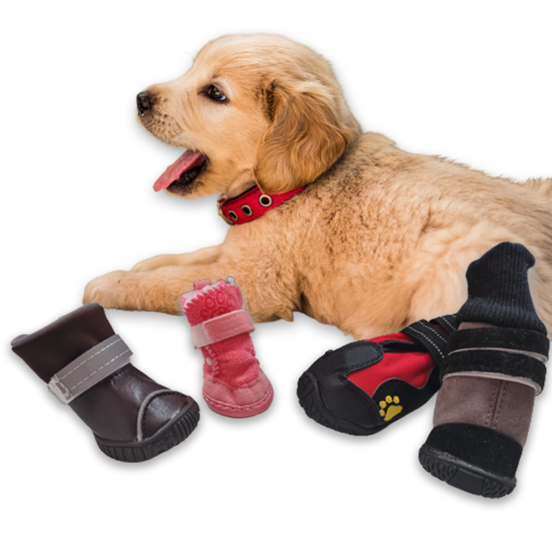 Хит продаж, оптовая продажа, милые зимние одноразовые спортивные водонепроницаемые ботинки для собак