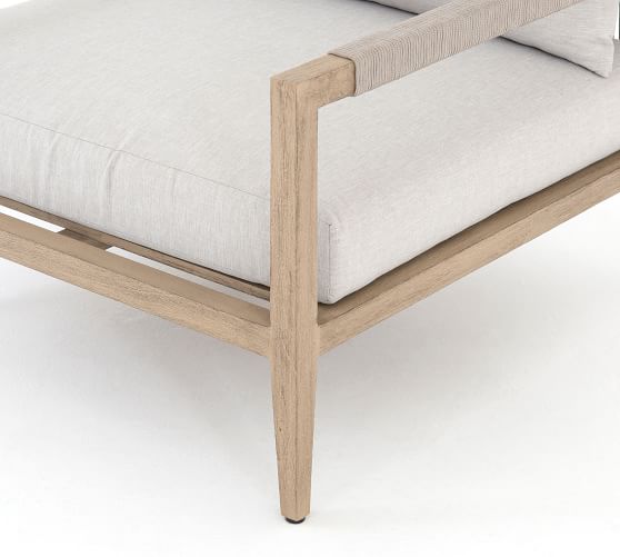 New arrival all weather outdoor furniture patio garden courtyard teak solid wood lounge chaise armchair