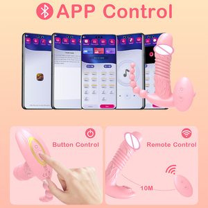 Vibrador de Punto Clitoriano con 9 Modos de Empuje y Rotación de Perlas, y 9*9 Estimulaciones Vibratorias, Vibrador con Control Remoto por APP para Parejas - Product Image 3