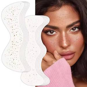 Tatouages temporaires personnalisés pour femmes, imperméables, inspirés du henné, modèle de paillettes, autocollants de faux-freckles, <span class=keywords><strong>tatouage</strong></span> facial pour festival et fête - Product Image 5