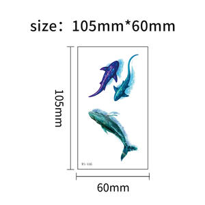 Nouveaux enfants transfrontaliers adultes Simulation 3D réaliste Animal libellule <span class=keywords><strong>tortue</strong></span> dinosaure papillon autocollant de <span class=keywords><strong>tatouage</strong></span> - Product Image 6