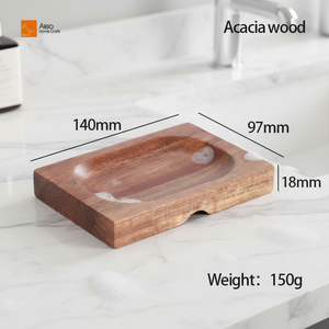 Soporte para Jabón <span class=keywords><strong>de</strong></span> Madera <span class=keywords><strong>de</strong></span> Acacia ALEO, Ecológico, Duradero, Moderno, Impermeable, Antideslizante, <span class=keywords><strong>de</strong></span> Lujo, Hecho a Mano, para Spa/Hotel, <span class=keywords><strong>Venta</strong></span> al Por Mayor - Product Image 2