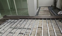 Système de base modulaire en acier ZAM pour structure de plancher, ignifuge et étanche, grille de sous-plancher sans soudure pour plateforme de terrasse surélevée