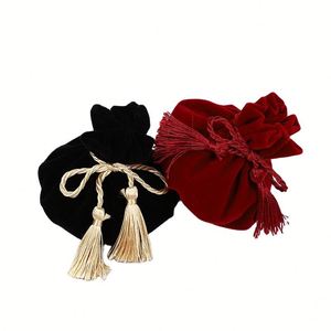 Sacs de rangement en velours pour bijoux, bonbons de mariage et cadeaux, vente en gros - Product Image 4