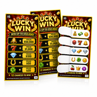 Boletos de Lotería Personalizados con Pestañas Pre-cortadas para Fácil Desgarro, Ideales para Sorteos y Promociones de Eventos