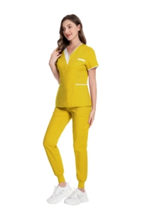 Uniforme de enfermera personalizado Scrubs Tops de manga corta de bolsillo Clínica Enfermería Scrub Tops Cuidado DE LA SALUD Túnica Diseño Imprimir Logo - Product Image 5