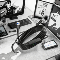 Cable Compatible con /Meta para 3 PC/Accesorios SteamVR, Cable USB de Carga Rápida 3A con Cubierta de TPE y Blindaje de Lámina