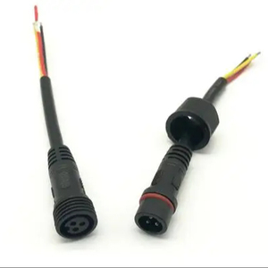 QUANWEI 2 3 4 pinli M12 IP67 IP68 Erkek Dişi Su Geçirmez Konnektör Güç Kablosu, Dış Mekan Tel ve Kablo Gruplarının Bağlantısı için - Product Image 1