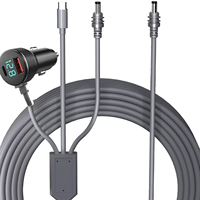 Kabel Charger Mobil Digital Starlink Mini 3 in 1 dan Kabel Data DC Charger Mobil Digital Display 100w 5a