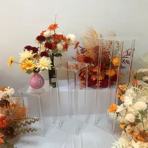 S0255 Wedding decoration acrylic stands Floral Artificial Silk Flower ball table stand aisle flowerball centerpiece stand