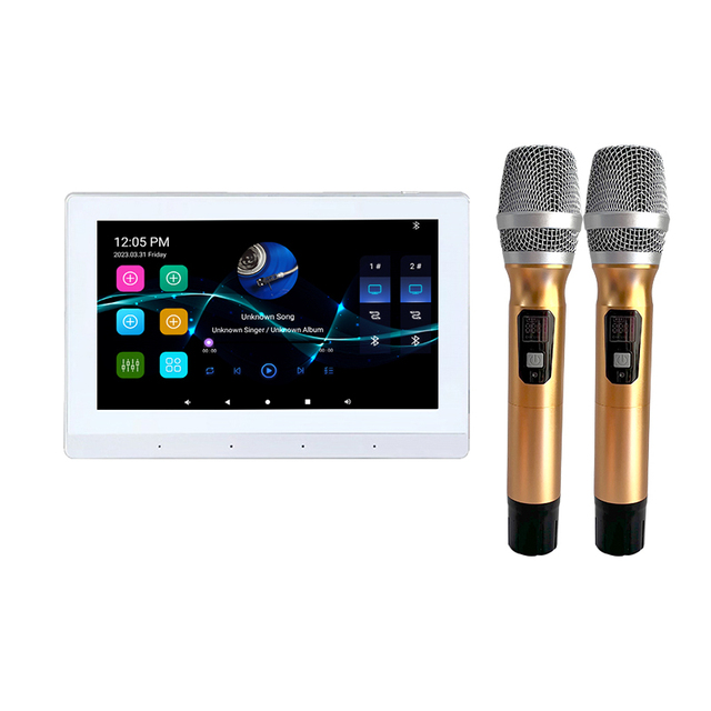 7 Inch Adroid 11 Touch Screen 2 Zone Built-in Class-D Amplifier 8X30W  With Home Audio Blue-toth WIFI Theater in Wall Amplifier