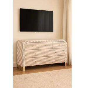 Commode à tiroirs en incrustation d'os écologique avec artisanat traditionnel pour la collection de meubles de maison en vrac - Product Image 1