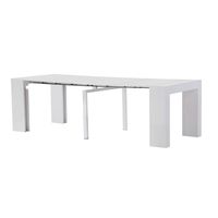 Meubles de salle à manger modernes de luxe époxy bois en bois extensible table à manger chaise table de restaurant 8 places pliant