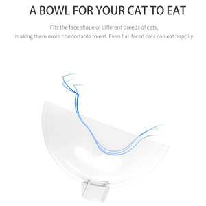 Antiderrapante Inclinação Estilo Gato Forma <span class=keywords><strong>Pet</strong></span> Double <span class=keywords><strong>Bowl</strong></span> Transparente <span class=keywords><strong>Pet</strong></span> Cat Alimentador <span class=keywords><strong>Pet</strong></span> Food Prato Bacia de água para gatos - Product Image 4