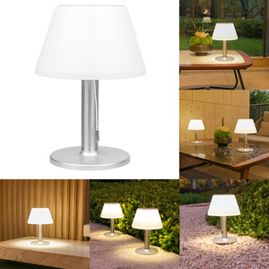 Lampe solaire de table extérieure 12V LED résistante à l'eau, autoportante pour jardin, terrasse, patio - Product Image 2