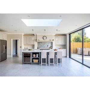 Customized <b>Kitchen</b> Modern American White Shaker Designs Cabinet Modular Set Island Customized Lacquer <b>Kitchen</b> Cabinet - Product Image 3