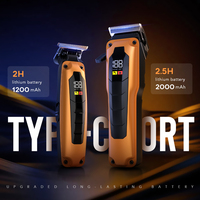 Tondeuse à cheveux professionnelle en acier inoxydable avec longueurs réglables, rechargeable, pour barbiers et salons hôteliers