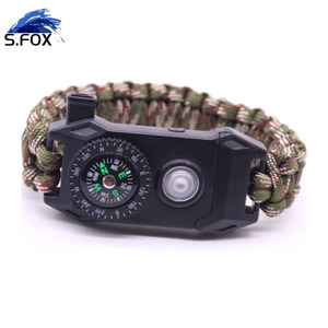 Pulsera de Supervivencia Multifuncional de Paracord con LED, Brújula, Encendedor y Silbato de Emergencia para Campismo y Senderismo al Aire Libre - Product Image 4
