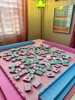 Set Permainan Mahjong Akrilik Vintage Bermotif Botani 160 Ubin untuk Pesta Teh Anak Perempuan, Tersedia
