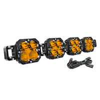 Barre lumineuse LED modulaire Amber Synergy 28 pouces pour phares de voiture, combo tout-terrain, conduite 4x4, SUV, nouvelle, 12V, 1 an, 5000 lumens, 120W, IP67