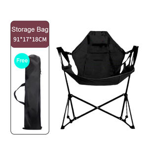 Sedia da campeggio portatile per esterni di alta qualità regolabile schienale pieghevole sedia oscillante per adulti e bambini - Product Image 5