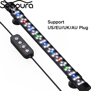 SEAOURA SR-629 수중 수족관 조명 풀 스펙트럼, 24시간 연속 자연주기 타이머, 어항 식물용 밝기 조절 가능 - Product Image 2