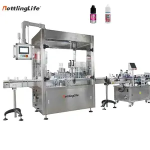 Fully Automatic 10ml 60ml chubby gorrila bottle Oil filling machine vial manufacturing plant vial filling machine