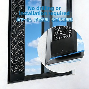 Ventilador de Ventana sin Perforación, Potente y Silencioso, Tipo Ventana de Vidrio, <span class=keywords><strong>Extractor</strong></span> de Aire para <span class=keywords><strong>Cocina</strong></span>, Retráctil, Plug-and-Play - Product Image 3