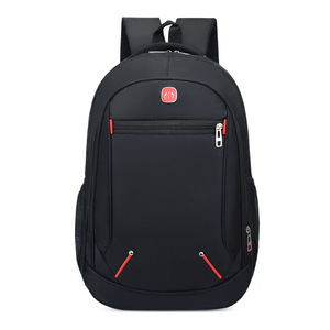 Simple Business <b>Backpack</b> <b>Large</b> Capacity Black Solid Color Interior Compartment Detachable Strap Everyday Use Spring 2024 - Product Image 4