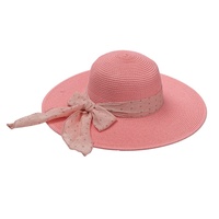 Chapeaux de soleil à large bord pour femmes lettre broderie nœud noir Panama chapeau de paille plié disquette plage dames casquettes