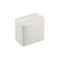 Serviettes en papier Airlaid blanches écologiques absorbantes à 4 plis personnalisées en sachet pour café, bar, restaurant, hôtel
