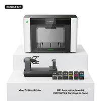 Impresora UV Plana de Escritorio Xtool O1 Omni con Paquete Rotatorio OR1 para Impresión en Tazas, Vasos, Metal, Madera y Acrílico