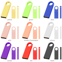Clés USB personnalisées en métal avec logo, clés USB multicolores, clés USB 2.0, 1 Go, 2 Go, 4 Go, 8 Go, 16 Go, 32 Go, 64 Go, 128 Go, clé USB en cadeau