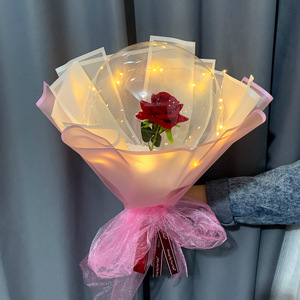 Globo Luminoso Bobo Transparente, Ramo de Rosas, Decoración DIY, Regalo para <span class=keywords><strong>el</strong></span> Día de San Valentín - Product Image 6