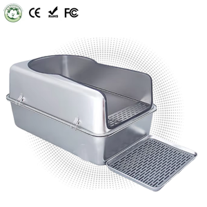 <span class=keywords><strong>Bac</strong></span> à litière pour chat automatique semi-fermé de grande taille haut de gamme, en <span class=keywords><strong>plastique</strong></span>, anti-éclaboussures, plateau ouvert, fournitures pour animaux de compagnie - Product Image 1