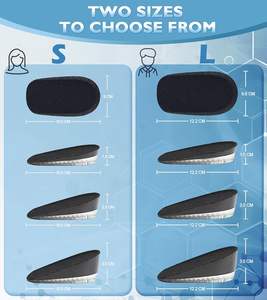 Semelles rehausseuses pour chaussures, coussin orthopédique absorbant les chocs, confort unisexe, support pour les pieds plus hauts - Product Image 4