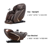Fauteuil de massage 4D à gravité zéro pour le corps entier avec rail SL, logo personnalisé, OEM ODM, fabriqué en Chine