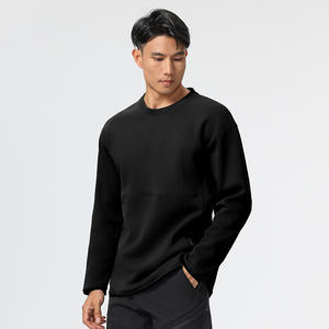 Venta al por mayor de sudadera de cuello redondo ligera y ecológica para hombre de manga larga de gran tamaño Unisex Pull Over Plain Top Casual Street Wear - Product Image 3