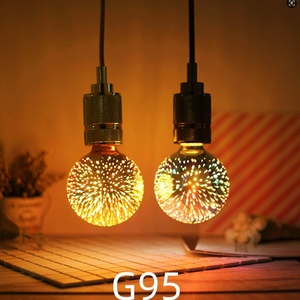 หลอดไฟ LED 3 มิติ รูปดอกไม้ไฟ ขั้ว E27 สไตล์วินเทจ แสงวอร์มไวท์ ยอดนิยม - Product Image 5