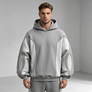 Winter Heavyweight Plain Pullover Baggy Designer <strong>Clothes</strong> Custom Oversized Blank Cropped Sweatshirts <strong>Men</strong> Hoodies - Product Image 3