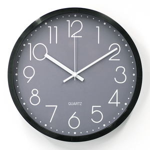 Promotional Gift 12 Inch Round Home Wall <strong>Clock</strong> <strong>Sweep</strong> <strong>Movement</strong> Non Ticking Silent Modern Metal Wall <strong>Clock</strong> - Product Image 1