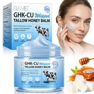 อีไลเม่ 60 กรัม GHK-Cu วิปป์ทอลโลว์ฮันนี่บาล์ม บำรุงผิวล้ำลึก <span class=keywords><strong>ครีม</strong></span>ทอลโลว์จากวัวที่เลี้ยงด้วยหญ้า สำหรับผิวหน้าและผิวกาย - Product Image 1