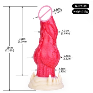 ของเล่นทางเพศ NNSX Monster Tusk Dildo พร้อมถ้วยดูดกระตุ้นต่อมลูกหมาก ของเล่นทางเพศซิลิโคนสำหรับการมีเพศสัมพันธ์ทางทวารหนักสำหรับผู้หญิงผู้ใหญ่ ช่วยในการสำเร็จความใคร่ด้วยตนเอง - Product Image 4