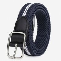 Cinturón de Lona Personalizado al por Mayor para Hombre, Informal, con Logotipo Colorido Impreso, con Hebilla de Aleación