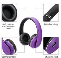 Casque audio supra-auriculaire en métal V5.3 AAC avec double microphone ENC, batterie 500 mAh, pliable et léger, compatible ODM, vente en gros, faible MOQ