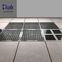 Piso Antiestático Perforado de Aleación de Aluminio con Excelente Flujo de Aire y Disipación de Calor para Centros de Datos y Hospitales con Altas Temperaturas