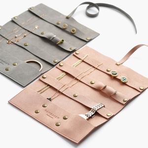 PandaSew - Organizador de Joyas de Lujo con Logotipo Personalizado, Enrollable, de Microfibra de Alta Calidad de 1.4 mm, Bolsa de Viaje para Guardar Joyas - Product Image 3