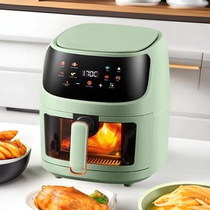 Grande 8L intelligente aria elettrica friggitrice moderna nuovo olio-Free multifunzionale quadrato Cook macchina di plastica per la casa di auto - Product Image 3