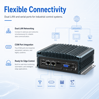 Mini PC Silencioso y Compacto con Amplios Puertos de Entrada/Salida, LAN, USB, COM, HD, VGA y Almacenamiento para Automatización Empresarial, Compatible con Windows y Linux