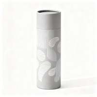 Boîte à cylindre petit emballage de tube de papier de carton brun conteneur rond cadeau conception personnalisée recyclable